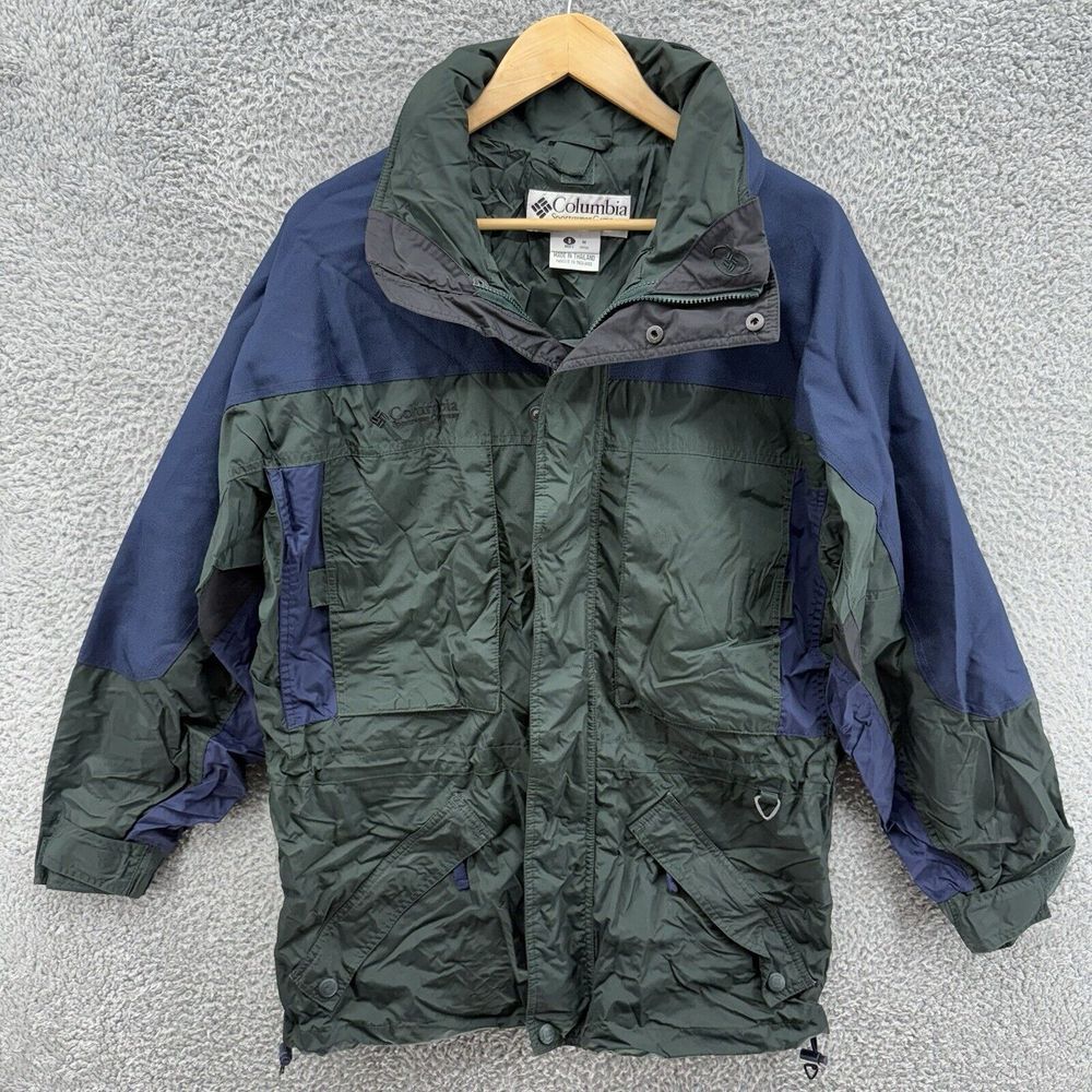 Vintage 90's Columbia Men's Small‎ Green/Blue West Ridge Ski/Snowboard Jacket